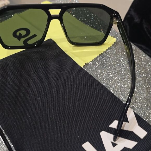 Quay Australia Sound Check Unisrx 44MM Geometric Aviator Sunglasses - Picture 9 of 10